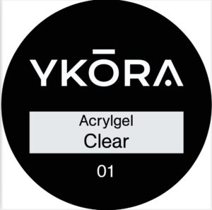 acrylgel para uñas ykora clear/rose/milky white 30g